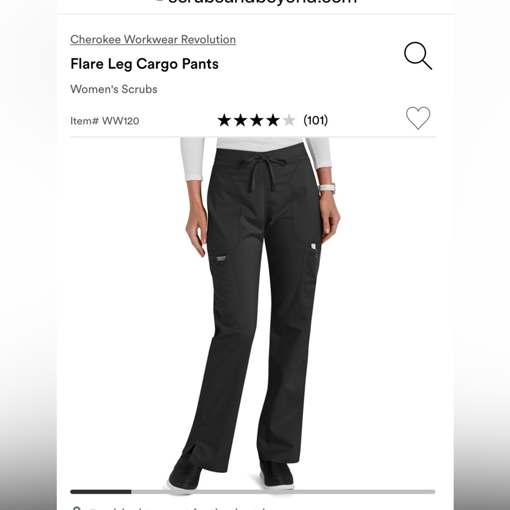 Cherokee Women’s Workwear Flare Leg Scrub Pants